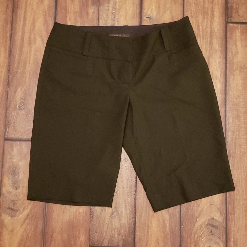 Black dress bermuda shorts